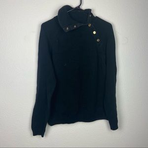 Lauren Ralph Lauren Mock Boat Neck Button Sweater